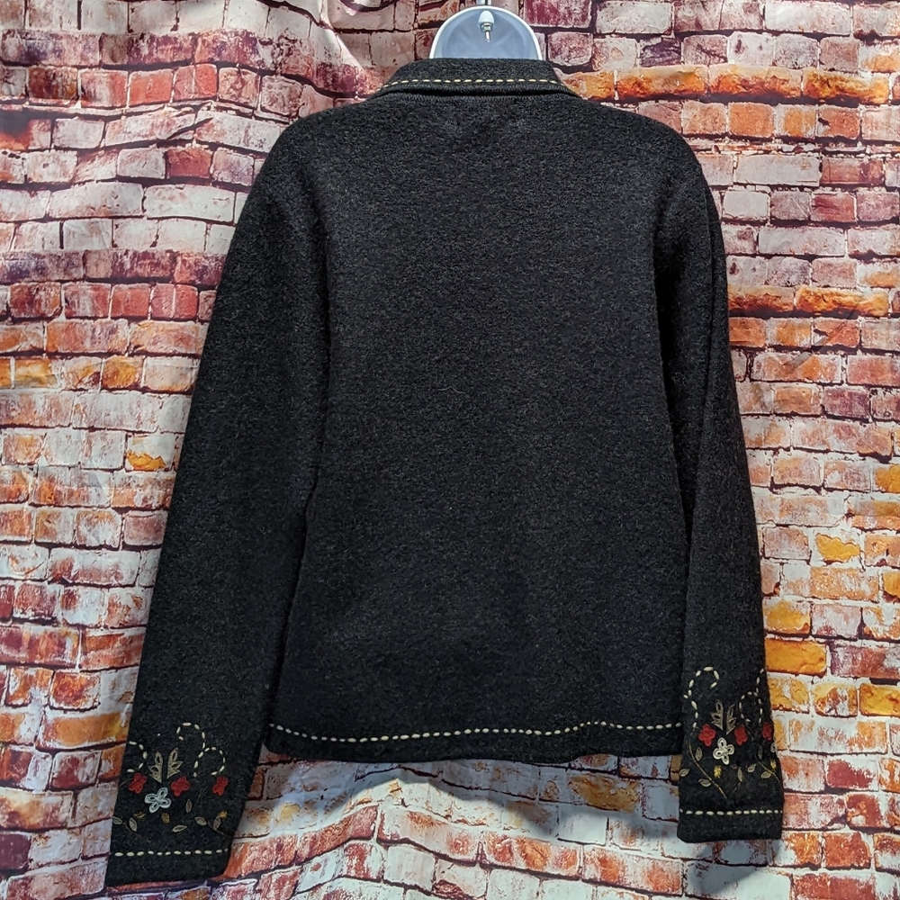 Pendleton Virgin Wool Embroidered Jacket Cardigan… - image 7